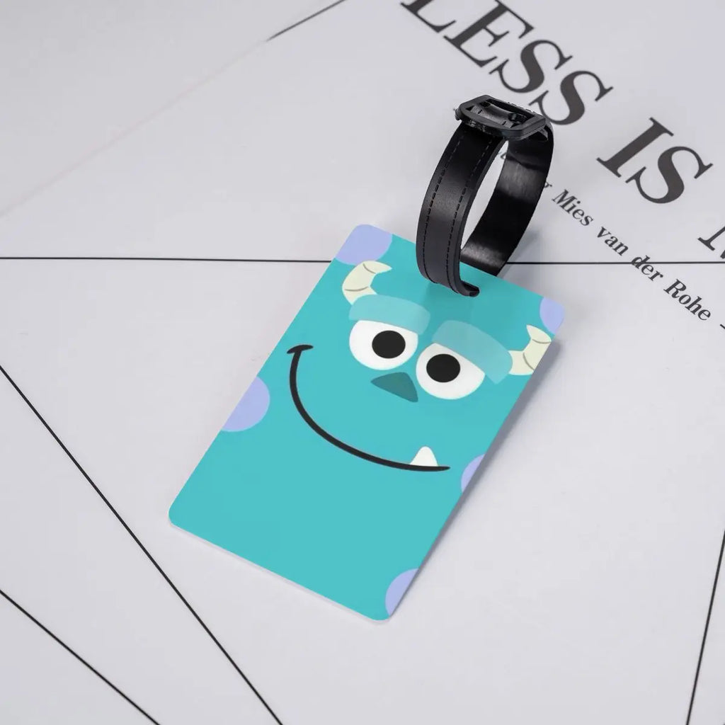 Custom M-Monsters Anime University Luggage Tag Travel Bag Suitcase Privacy Cover ID Label