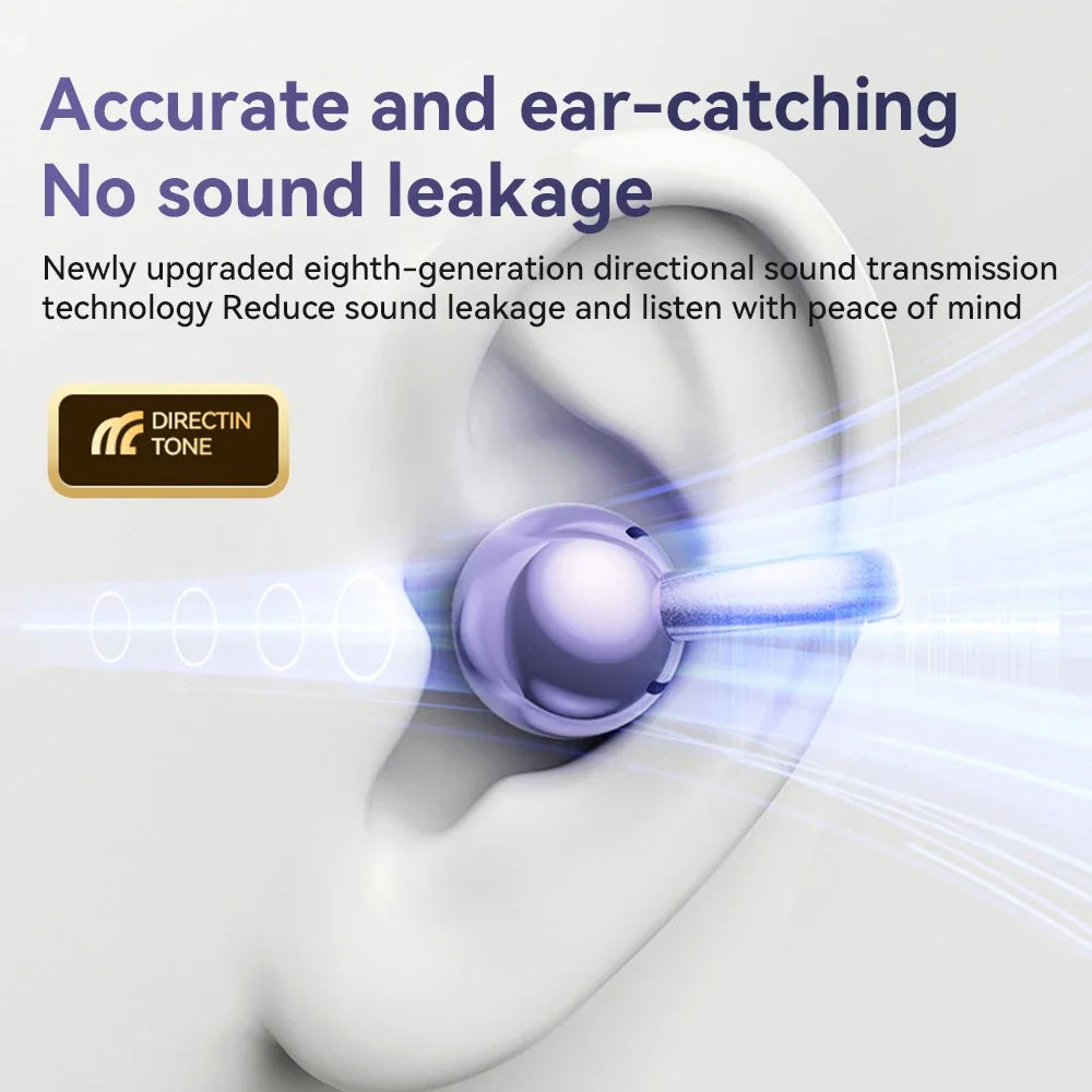 Origin Free Clip 3D Stereo Sound Bluetooth Headphones Open Ear Earphone Ear Clip OWS Sport Wireless Headset TWS Earclip Earbuds