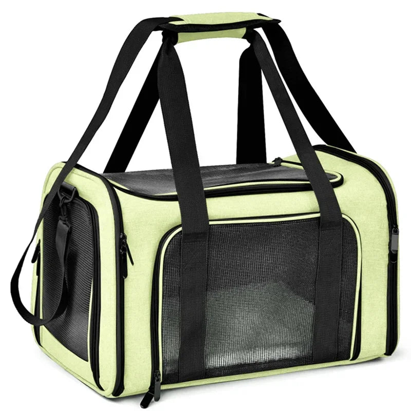 Portable Breathable Cat Carrier Bag Outdoor Handbag for Small Dogs Cats Vehicle Travel Use