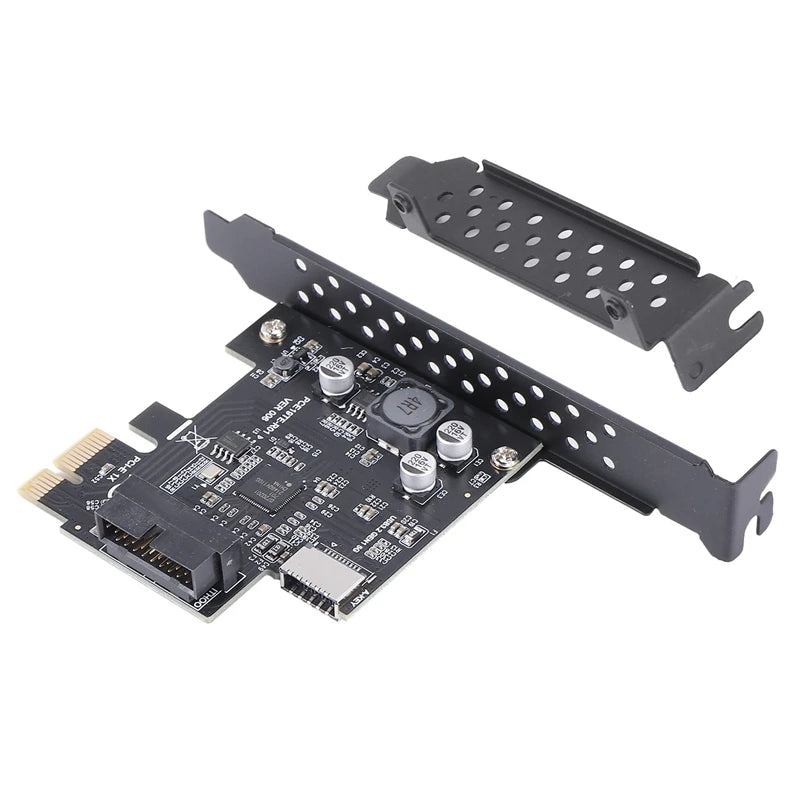 PCI-E 1X To USB 3.2 GEN1 5Gbps 20Pin Front Panel Header (To Type-C Front Panel Header) Front Panel Connector Riser Card-A69M