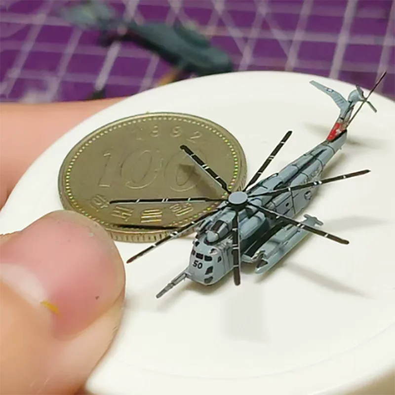 1: 700 Scale American CH-53 Transport Helicopter Airplane Model Finished Product Souvenir Hobby Collection Toy Gift