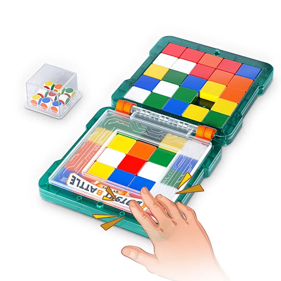 Qiyi Cube Magnetic Klotski Battle Route Huarong Color Square Puzzle Wisdom Family Game