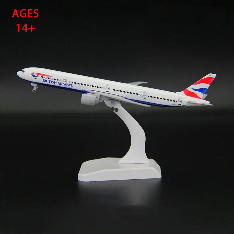 1/400 Scale plane toys for kids British Airways B777 Model Plane 20cm Alloy Material Diecast Airplanes Collection Display Gifts