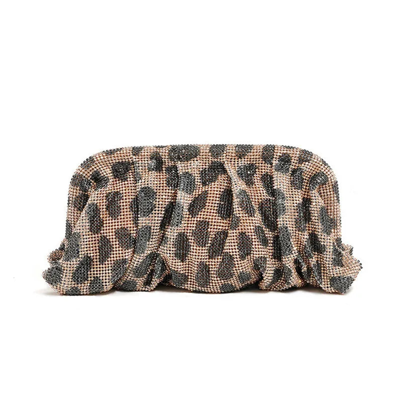 XMESSUN New Diamonds Evening Clutch Bag for Women,Fashion Designer Wedding Party Pouch Bag Lady Chain Shoulder Crossbody Bag