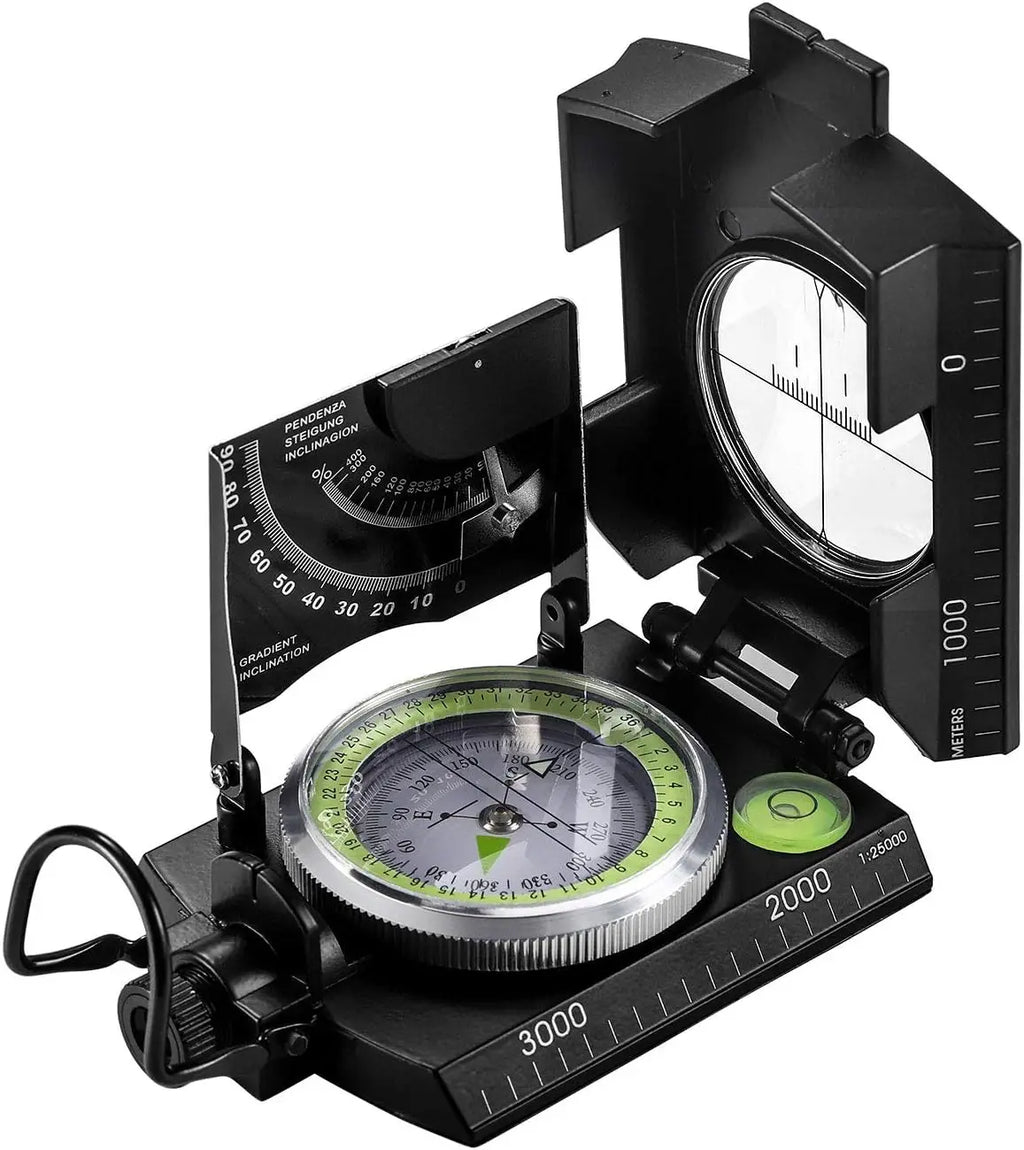 Multifunctional Military Sighting Navigation Compas with Inclinometer Impact Resistant Waterproof Compas Outdoors Hiking Camping