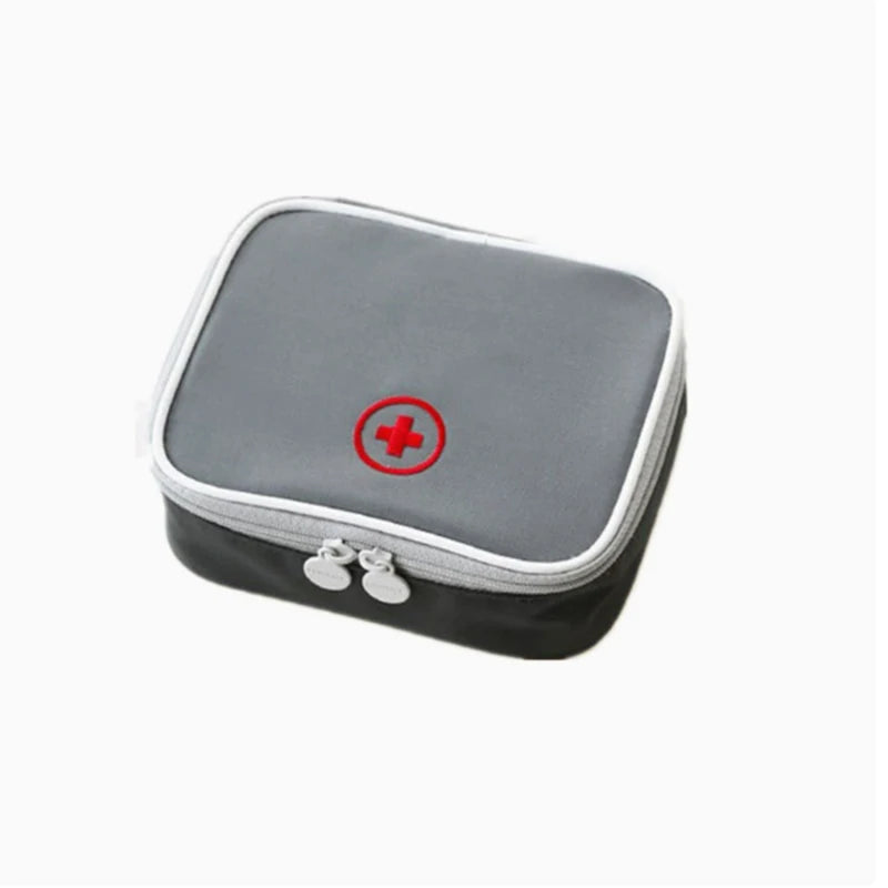 Mini Home First Aid Kit Multi-functional Storage Bag Portable Tablet Storage Large Capacity and Multiple Compartments