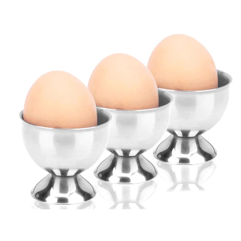 Stainless Steel Soft Boiled Egg Cups Egg Holder Tabletop Cup Kitchen Tools Sets Breakfast Steam Rack Mold For Eggs Poach