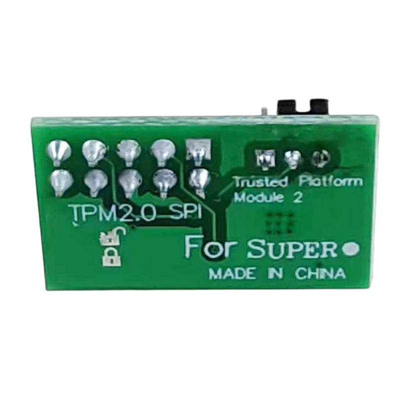 For -AOM-TPM-9670V-S Vertical TPM 2.0 9-Pin-A09G