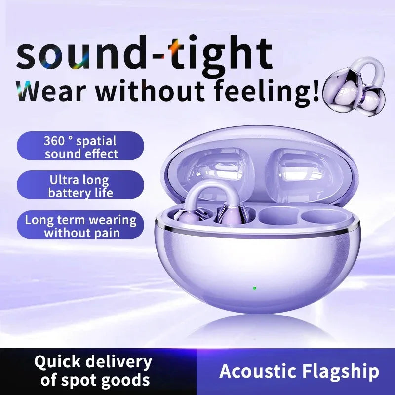 Hot Selling NEW M91 Wireless Ear Clip Earphones Bluetooth High-Definition Calling Touch Earphones for Gaming, Music and Sports