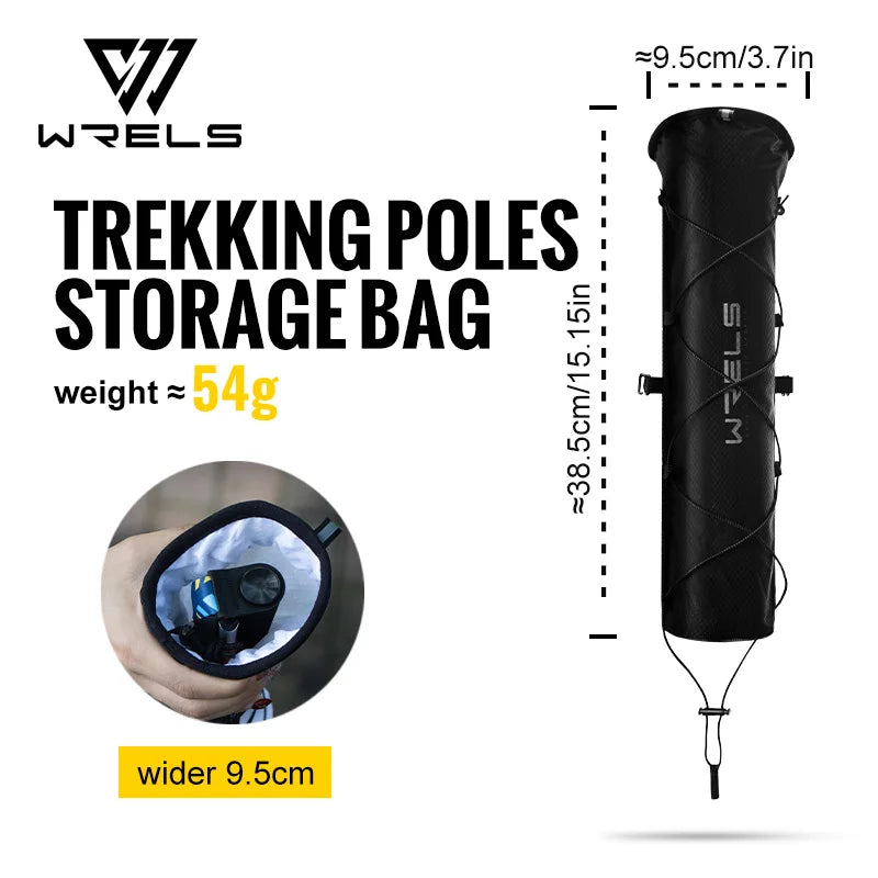 WRELS Trekking Poles Bag – Lightweight Waterproof Hiking Pole Carrier / Sac de transport léger imperméable pour bâtons de randonnée