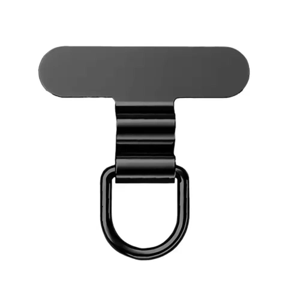 Mini Ultra-Thin Stainless Steel Mobile Phone Lanyard Patch Pad Silent Hole Clip Charging Port Gasket Lanyard Tab Card for iPhone