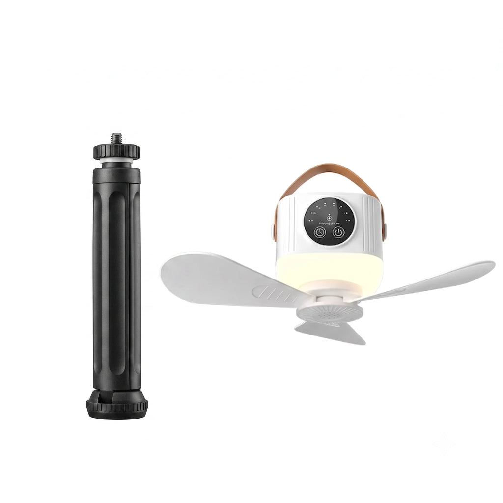 Portable Hanging Ceiling Fan with LED Light & Mosquito Repellent, Remote Control 12H Timing Mini Cooling Fan, Rechargeable Tent