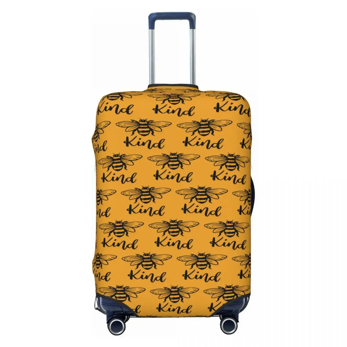 Honeycomb With Bees Suitcase Cover Elastic Cute Honey Bumblebee Luggage Protective Covers for 18-32 inch