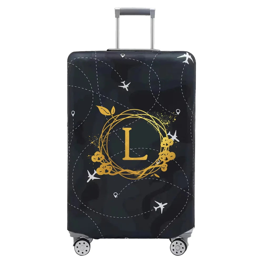 Luggage Cover Thick Elastic Luggage Protective Covers Print Wreath Series  for 18-32 Inch Suitcase Covers Travel Accessories