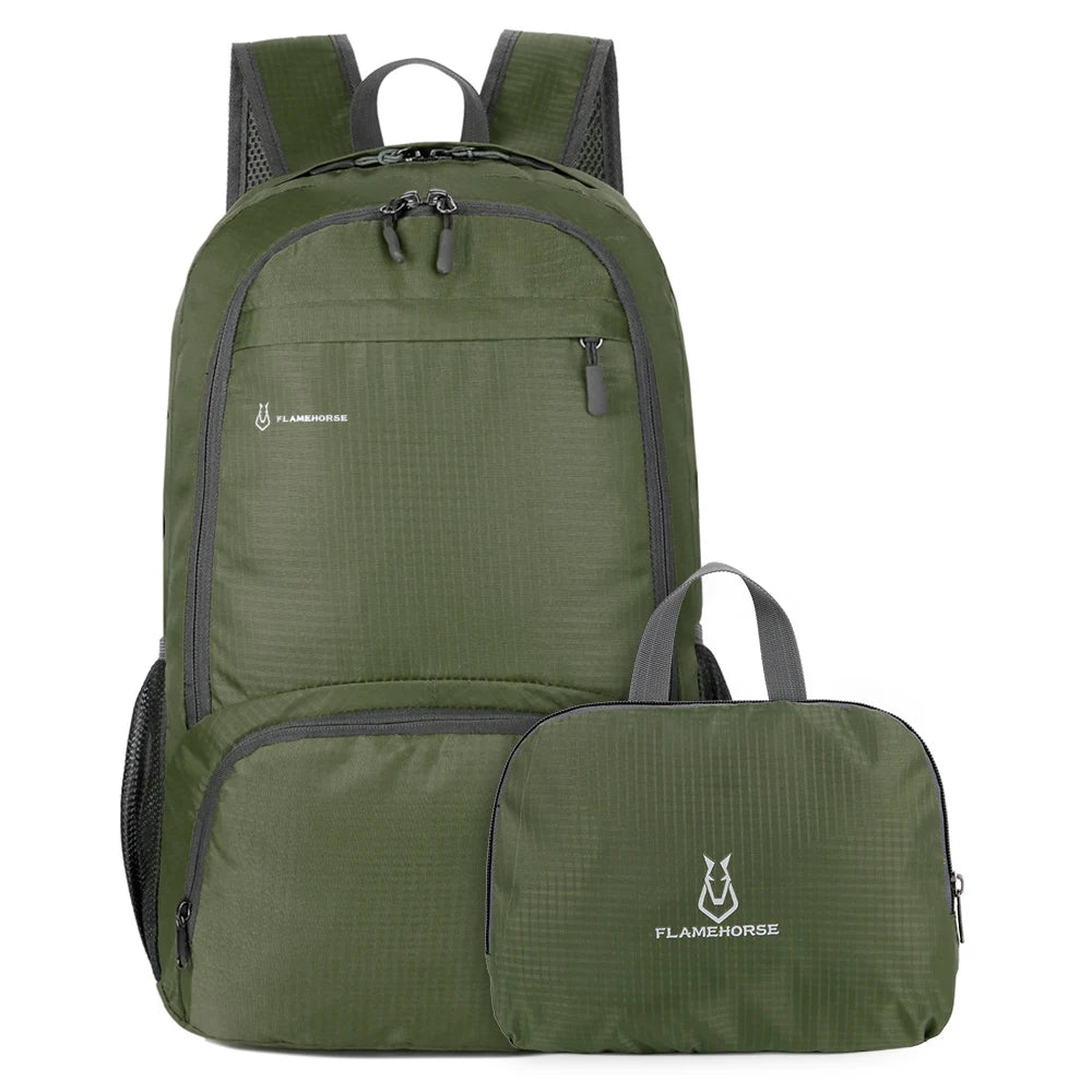 Large Capacity Nylon Backpack Lightweight Foldable Backpack Men Women Waterproof Packable Backpack Travel Camping Hiking Daypack