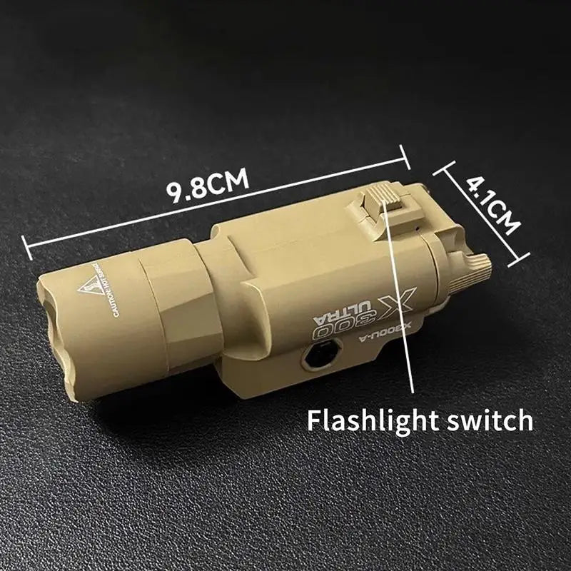 20mm Rail Mount Tactical Light Outdoor Hunting CS Game Multifunctional LED Flashlight