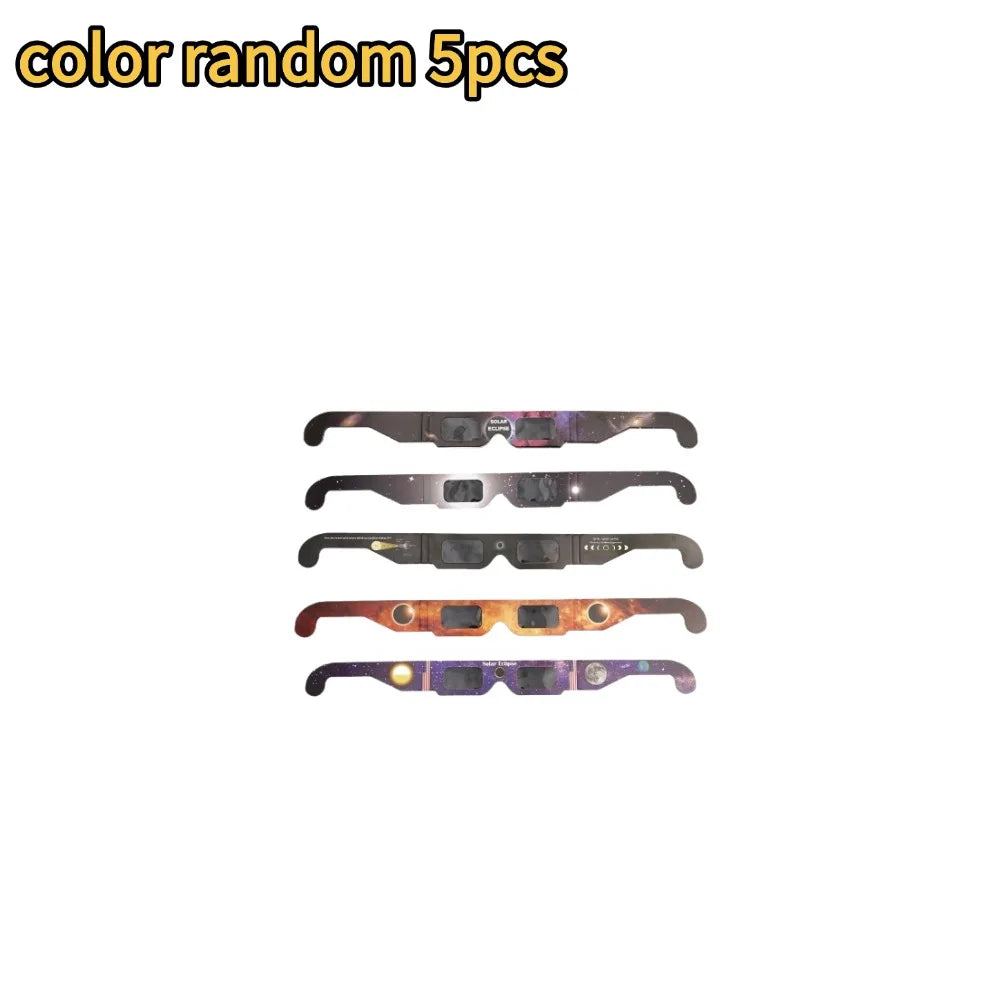 5-20pcs Solar Eclipse Glasses AAS Approved 2025 - Made in the USA CE and ISO Certified Safe Shades for Direct Sun Viewing