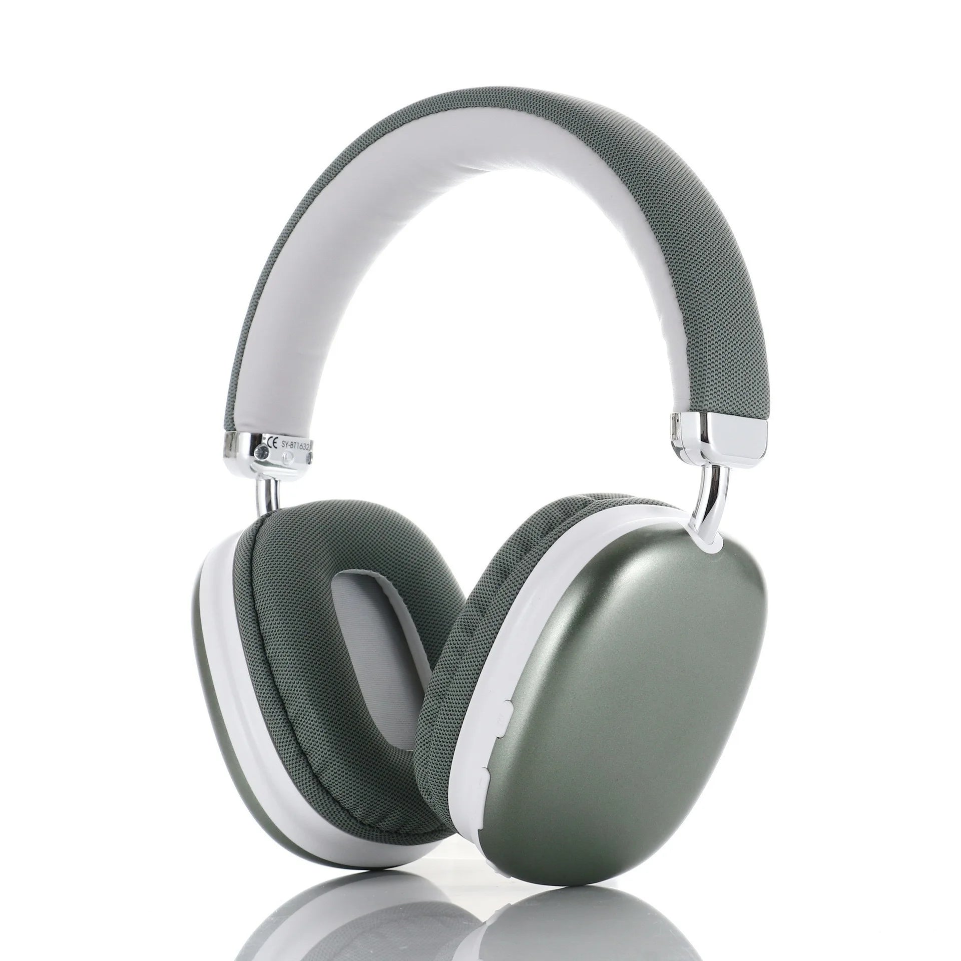 Fabric Headband Bluetooth Over-Ear Headphones Breathable Comfortable Metal Adjustment for Student Music Lover Office Worker