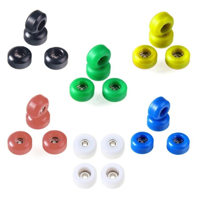 U13F Pack of 4Pcs  Truck Bearing Wheels for Mini Finger Skateboard Roller Skate Scooter Figurine Skateboard Accs