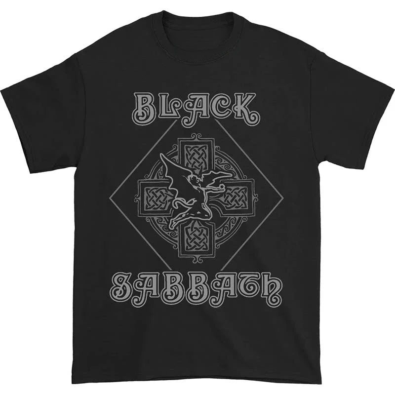 Black Sabbath Band Photo Casual T-shirt Men's and Women's Luxury Band Brand Top 2026 New