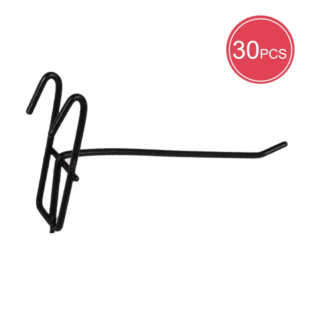 Black Mesh Grid Shelf Hooks, Supermarket Shelves, Convenience Store Accessories Can Be Hung With Thick Iron Hooks