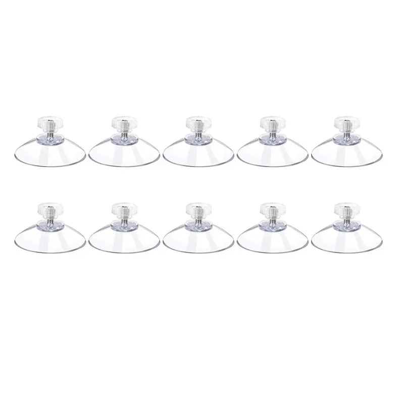 5/10/20/30pcs Suction Cups Hook with Screw Clear PVC Sucker Pads Hook Strong Adhesive Windows Glass Suction Cup Holder Hook