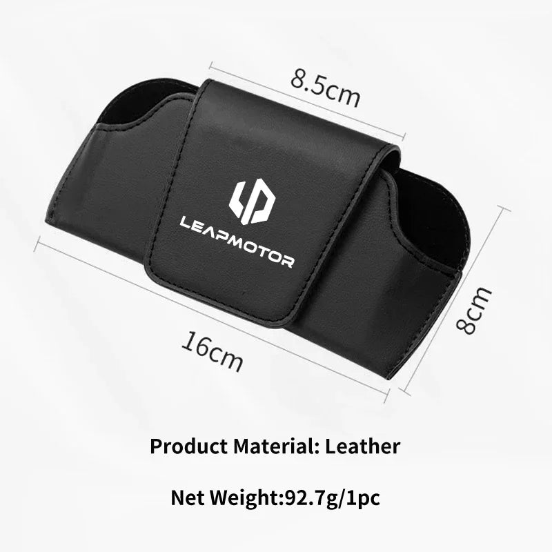 Car Sun Visor Glasses Case Sunglasses Holder Storage Box For Leapmotor C11 C10 B10 C16 C01 T03 Car Interior Accessories