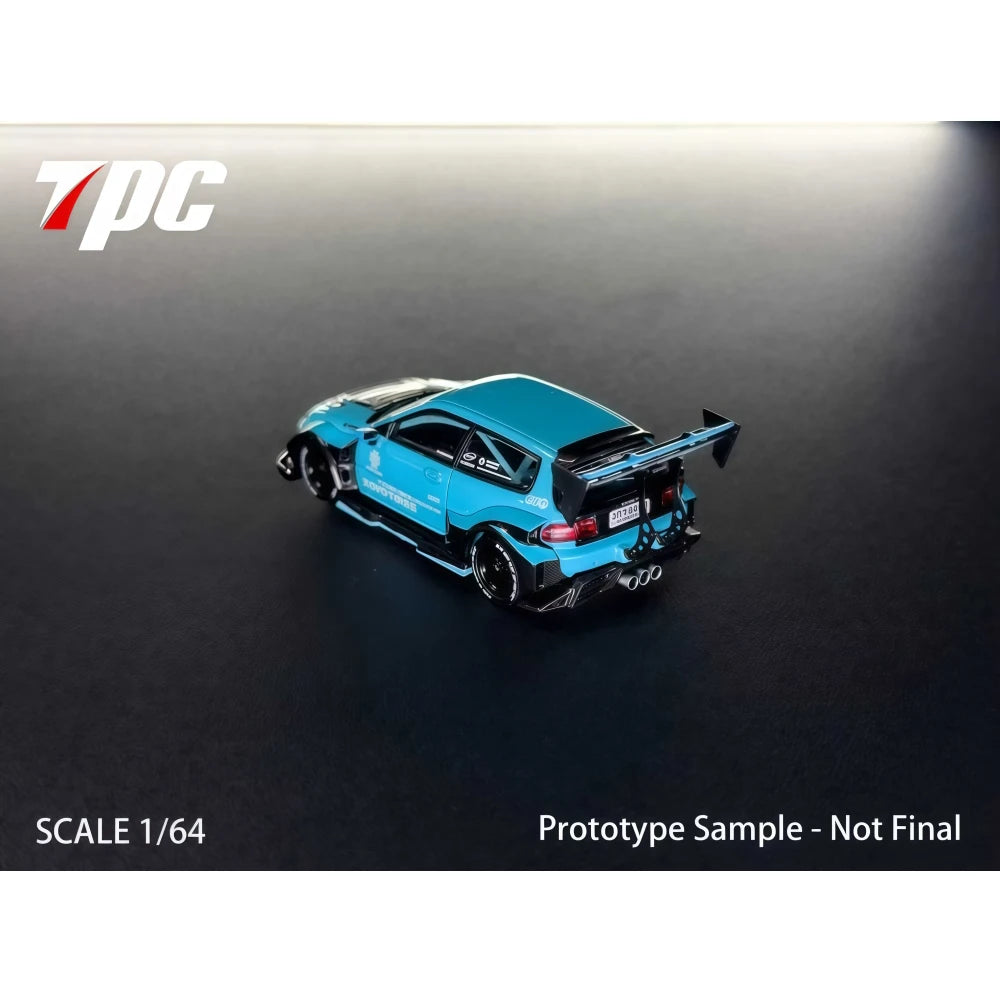 TPC 1:64 Kevmannz 1996 EG6 Hatchback Wide Body Diecast Model Car
