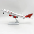 B747 Model Aircraft Air India Airlines With Wheel Resin Aircraft Model Plane 30CM Display Toy Airplane Boys Kid Collection