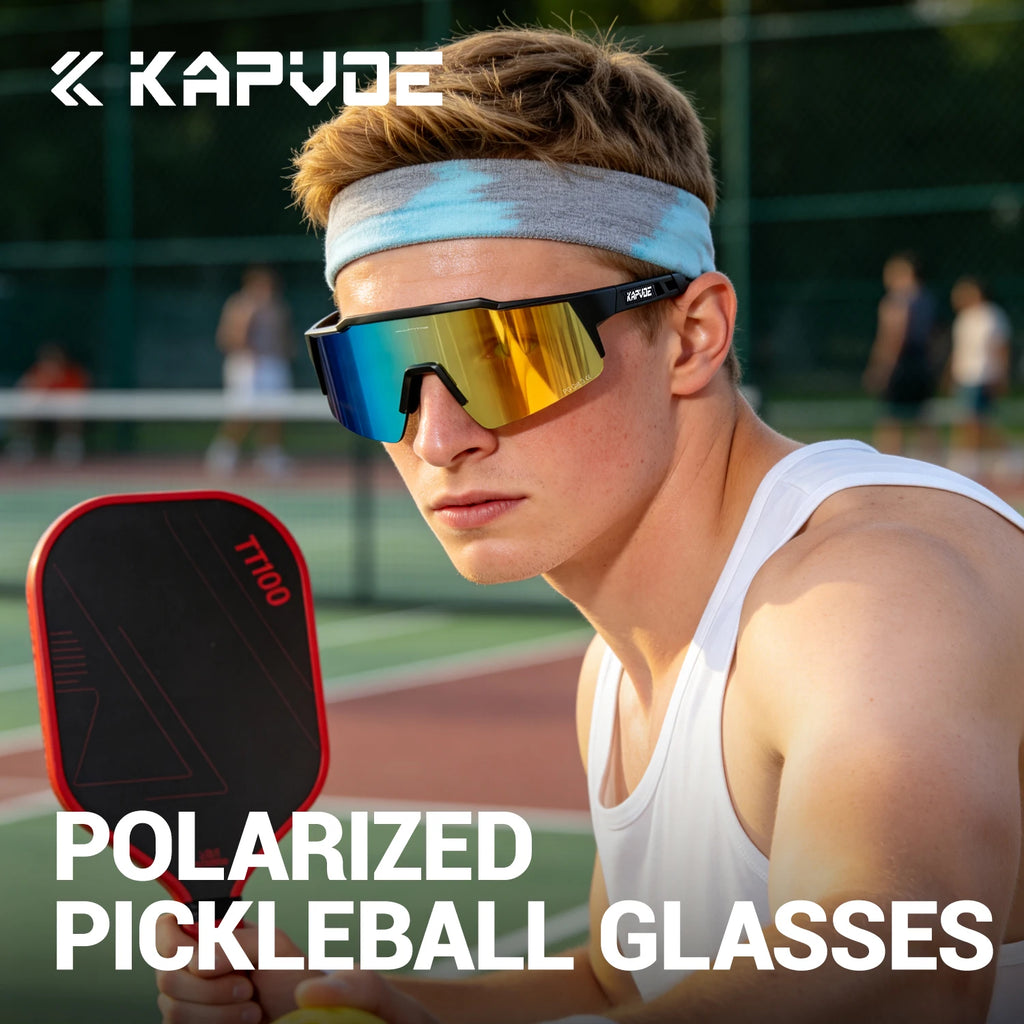 KAPVOE UV400 HD Polarized Hiking Sunglasses Sun Protection Outdoor Sports Glasses Cycling Driving and Climbing MTB Sunglasses