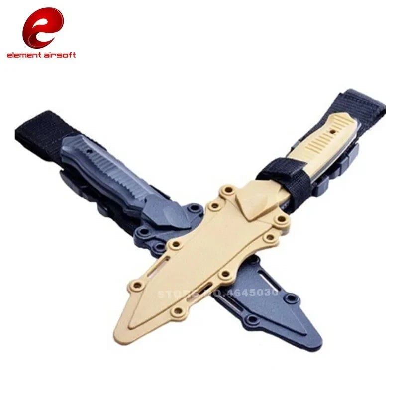 Tactical Combat Knife Model Toy with Rubber Training Sheath Military Birthday Gift CS Cosplay Prop for Enthusiasts