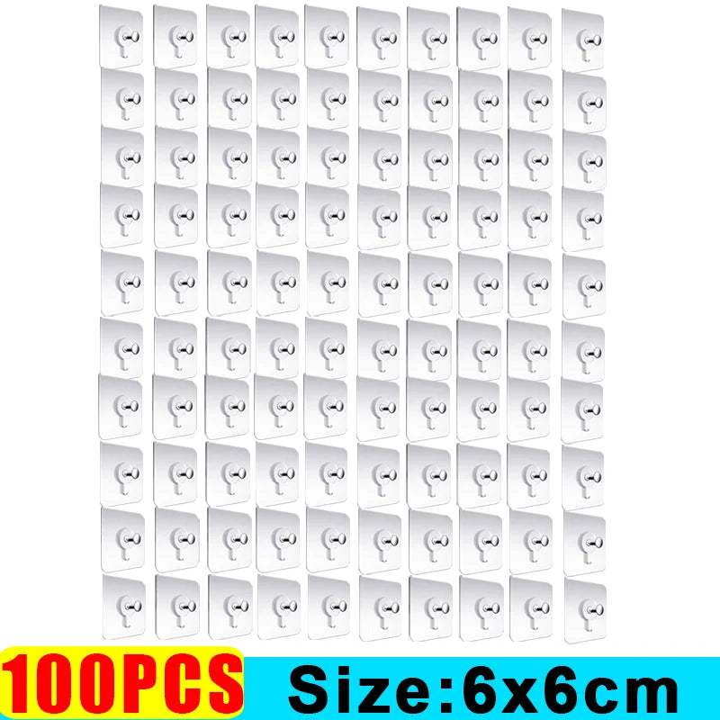 Strong Adhesive Hooks Picture Frame Holder Poster Clock No Drilling Hooks Home Kitchen Bathroom Waterproof Hanger Screw Hooks