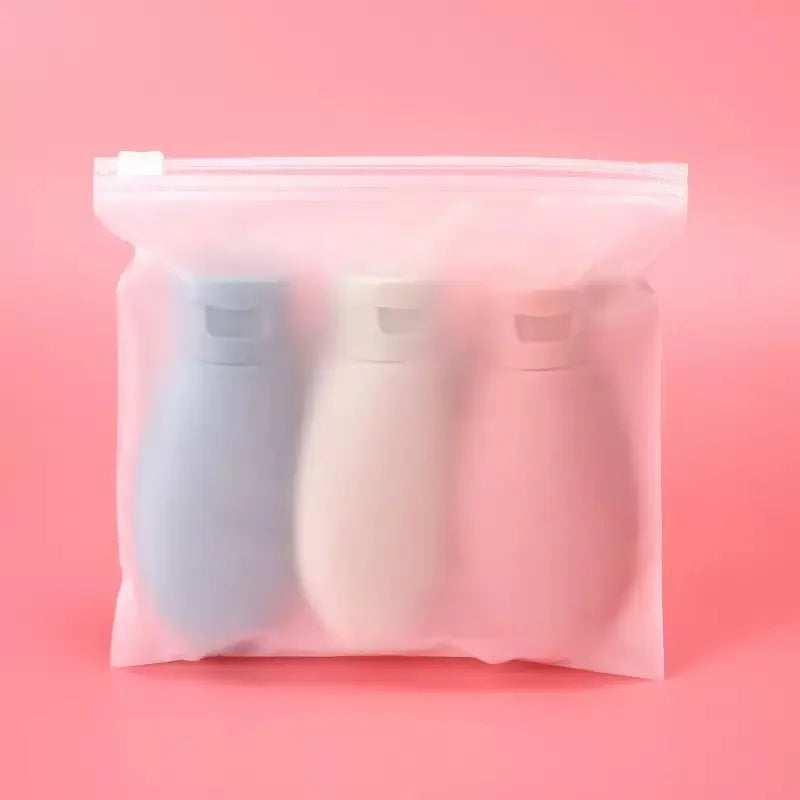 3Pcs/Set Refillable Bottle 60ml Soft Lotion Container Squeeze Tube Empty Portable Travel Shampoo Bottle