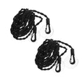 2Pcs Travel Clothesline Elastic Braided Cord Windproof Hanging Drying Rope Portable Suction Cups Camping Outdoor Home Use