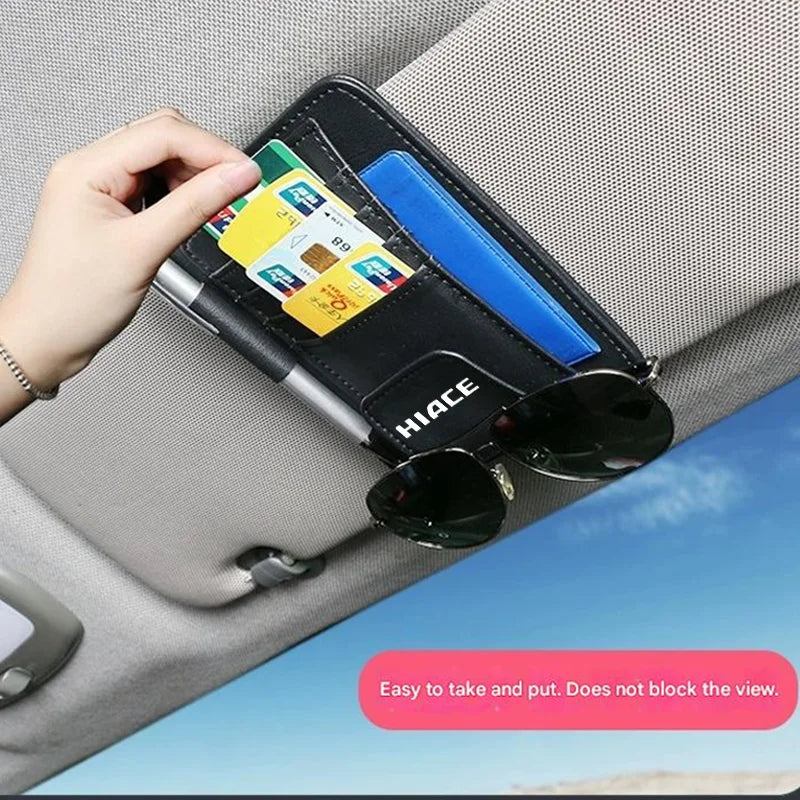 1Pcs Car Sun Visor Tissue Box And Car Sun Visor Organizer Multi-Pocke For  Toyota Hiace 2016 2017 2018 2020 2021 Auto Interior