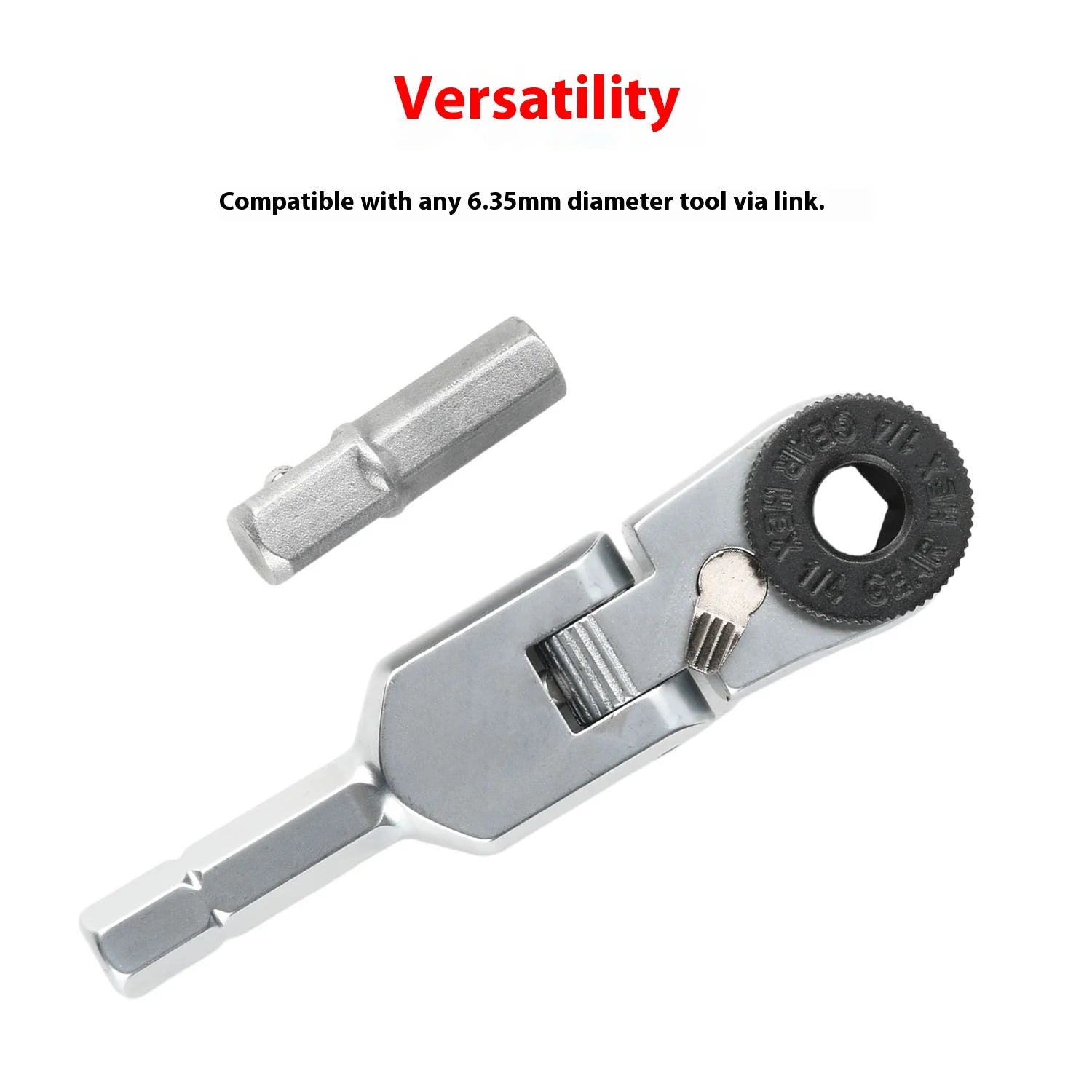 New Socket Torque Wrench Hand Tools 6.35mm Screwdriver Stainless Steel Hexagonal Ratchet Wrench Toughbuilt Mechanic Manual Tools
