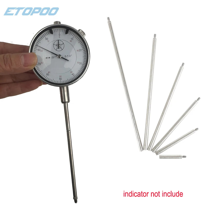 1-6 inch Dial/Digital Indicator Accessory Extension Pole Dial Dia.4.5mm Extension Pole Digital Indicator