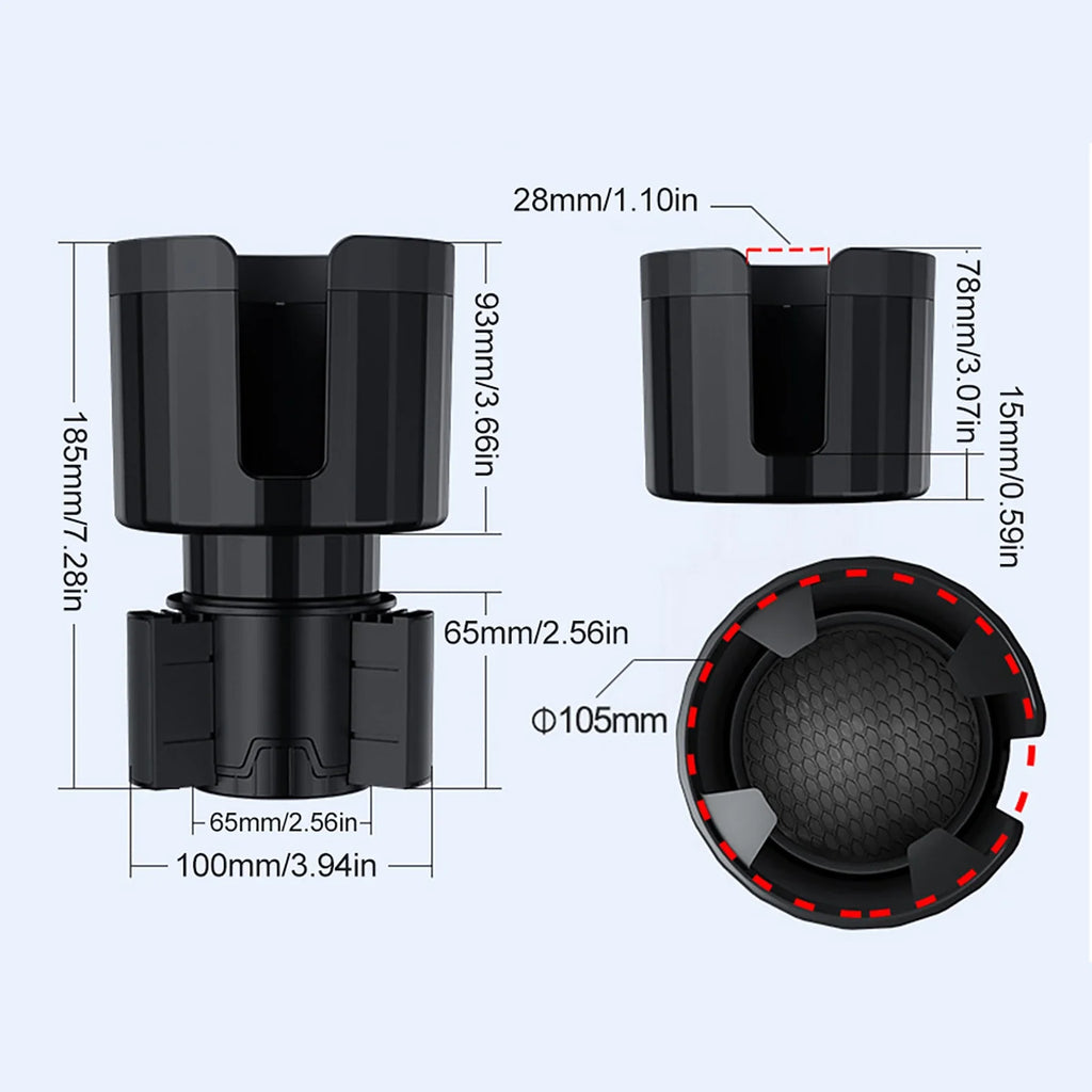 Car Cup Holder Expander Adjustable Base Beverage Bottle Holder Anti-slip Auto Drink Rack Stand for Auto Caravan Camper