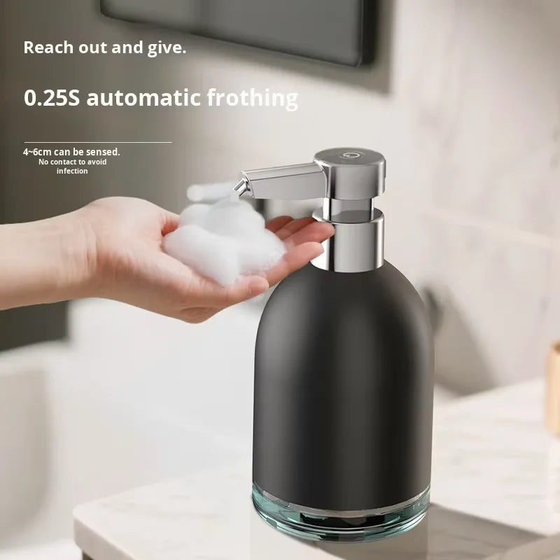 Smart Soap Dispenser Bottle 5 Gear USB Rechargeable 1200Mah 320ML Automatic Dispenser Sensor Pump for Household Bathroom
