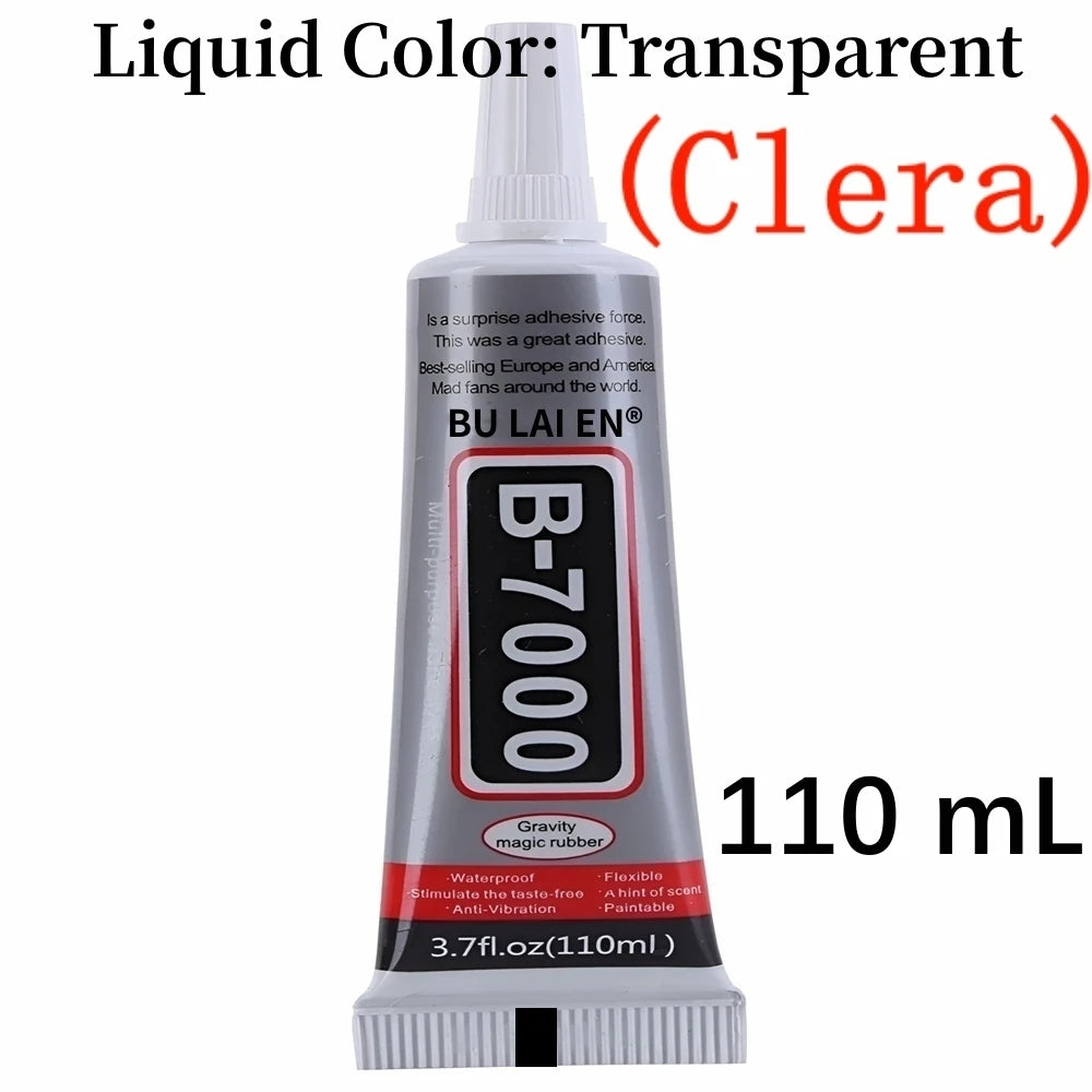 B7000/T7000 Black And Clear Soft Adhesive B-7000 Computer Cell Phone Touch Screen Repair Frame Anti-vibration Universal Glue
