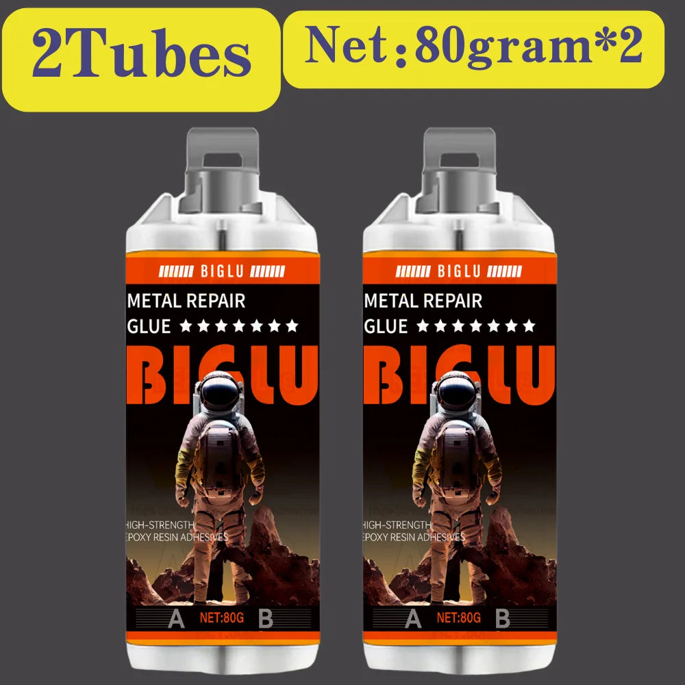 BIGLU Metal Repair Glue High Strength AB Casting Adhesive Cold Welding Heat Resistance Magic Sealant Industrial Repair Agent