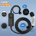 AFYEEV 16A 3.6kw 5m Type2 Type1 EV Charger Portable GBT Electric Vehicle Charger EVSE Charging Cable Safety and Reliable Wallbox