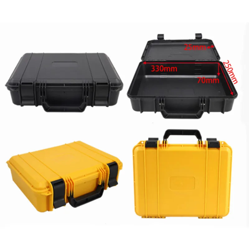 370x285x105mm Hardware Toolbox Portable Instrumentation Equipment Storage Safety Protection Box Plastic Tool Box Organizer