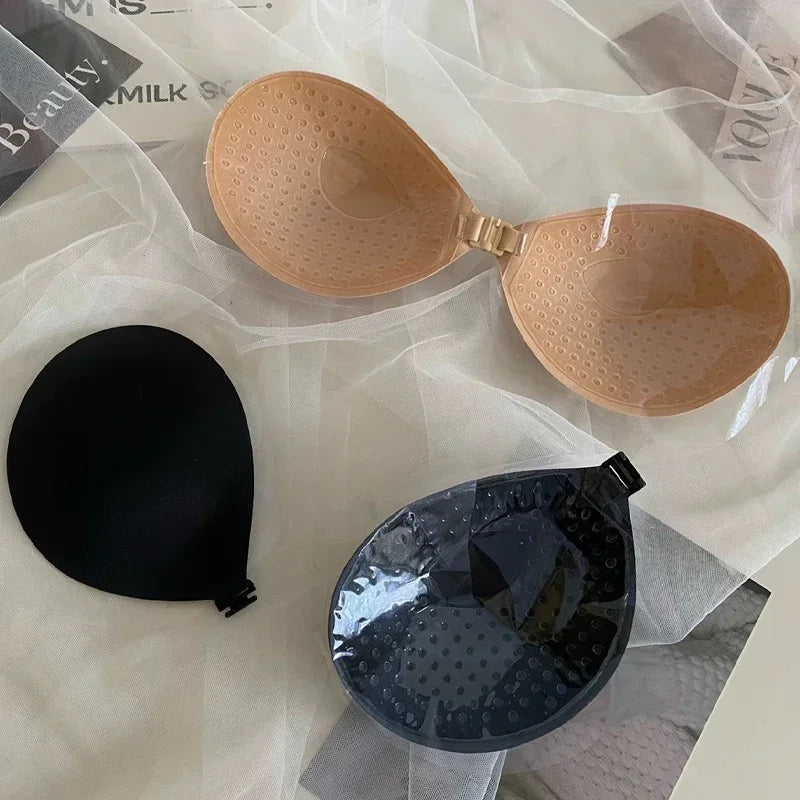 Sexy One-piece Strapless Bra Pad Women Invisible Brassiere Underwear Breast Petals Adhesive Lift Up Stick Bralette Lingerie