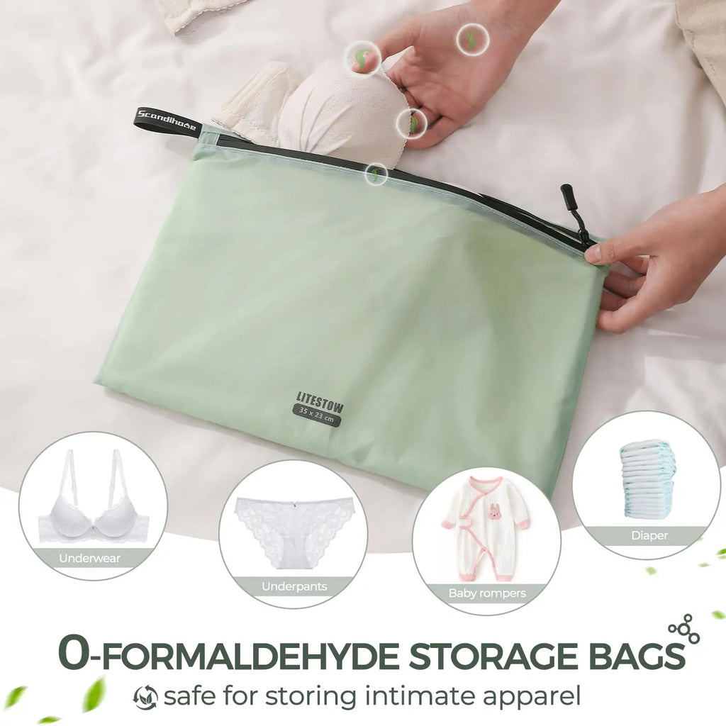 Waterproof Travel Storage Bags Set Lightweight Nylon Packing Cubes Pouch Luggage Organizer Clothes Toiletry Makeup Bag