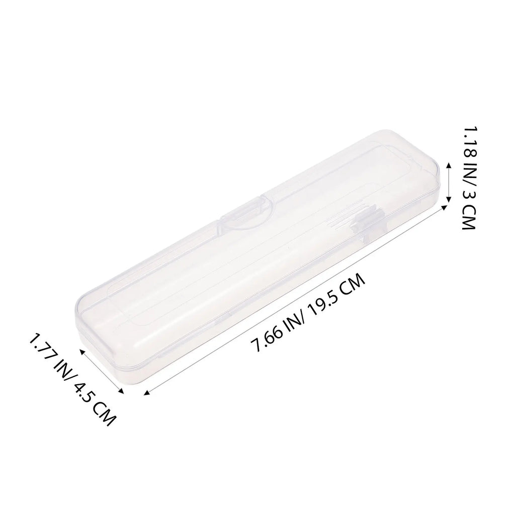 3Pcs Portable Toothbrush Case Set PP Travel Toothbrush Storage Box Compact Toothpaste Holder for Outdoor Trip Business Gift