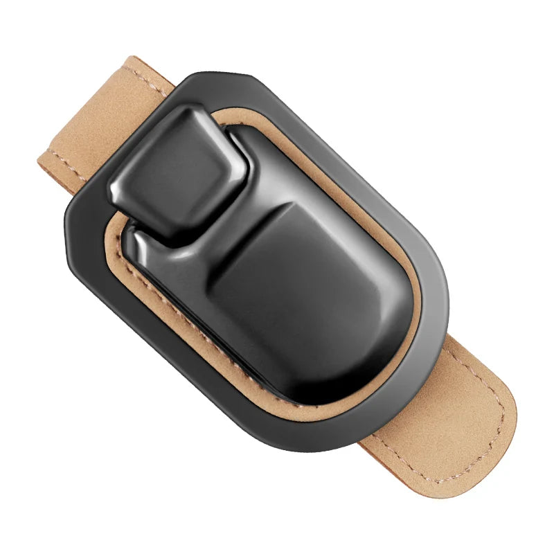 Universal Multifunction Suede Car Sun Visor Eyeglass Holder Glasses Storage Clip Sunglasses Holder Latest button style For Car