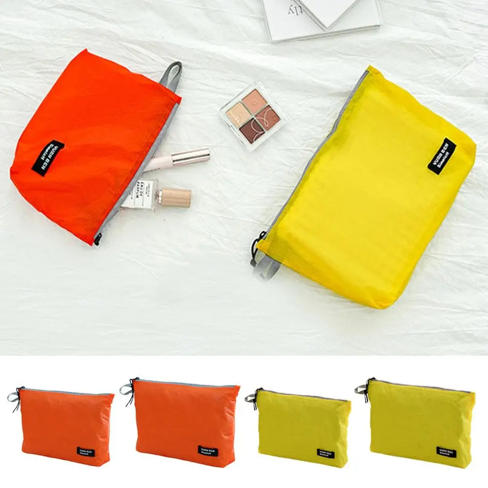 Silicone-coated Luggage Storage Bag Multifunctional Ultra-lightweight Travel Organizer Bag Yellow Orange Waterproof