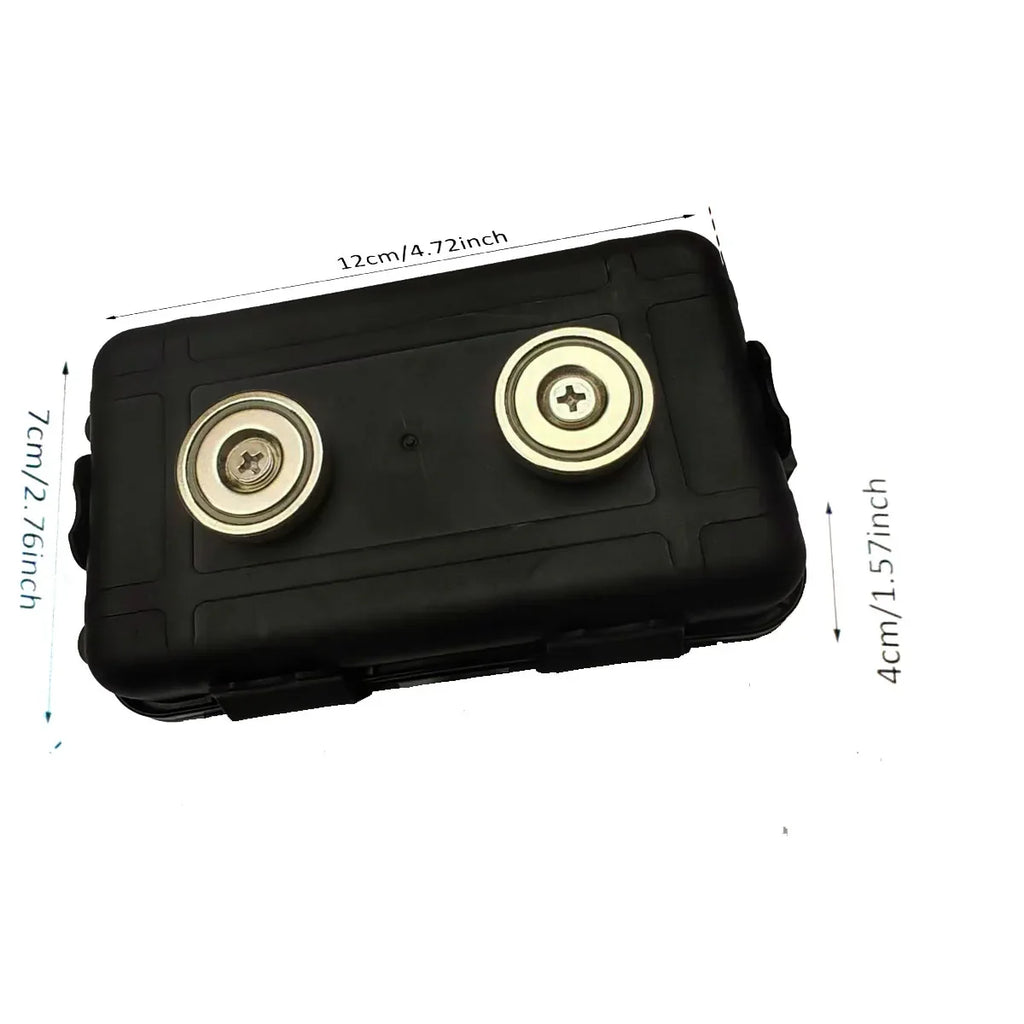 1pcs Upgraded New Magnetic Key Holder Waterproof Under Car Hide Key Box Rustproof Key Hider Multifunctional Box for Spare Box