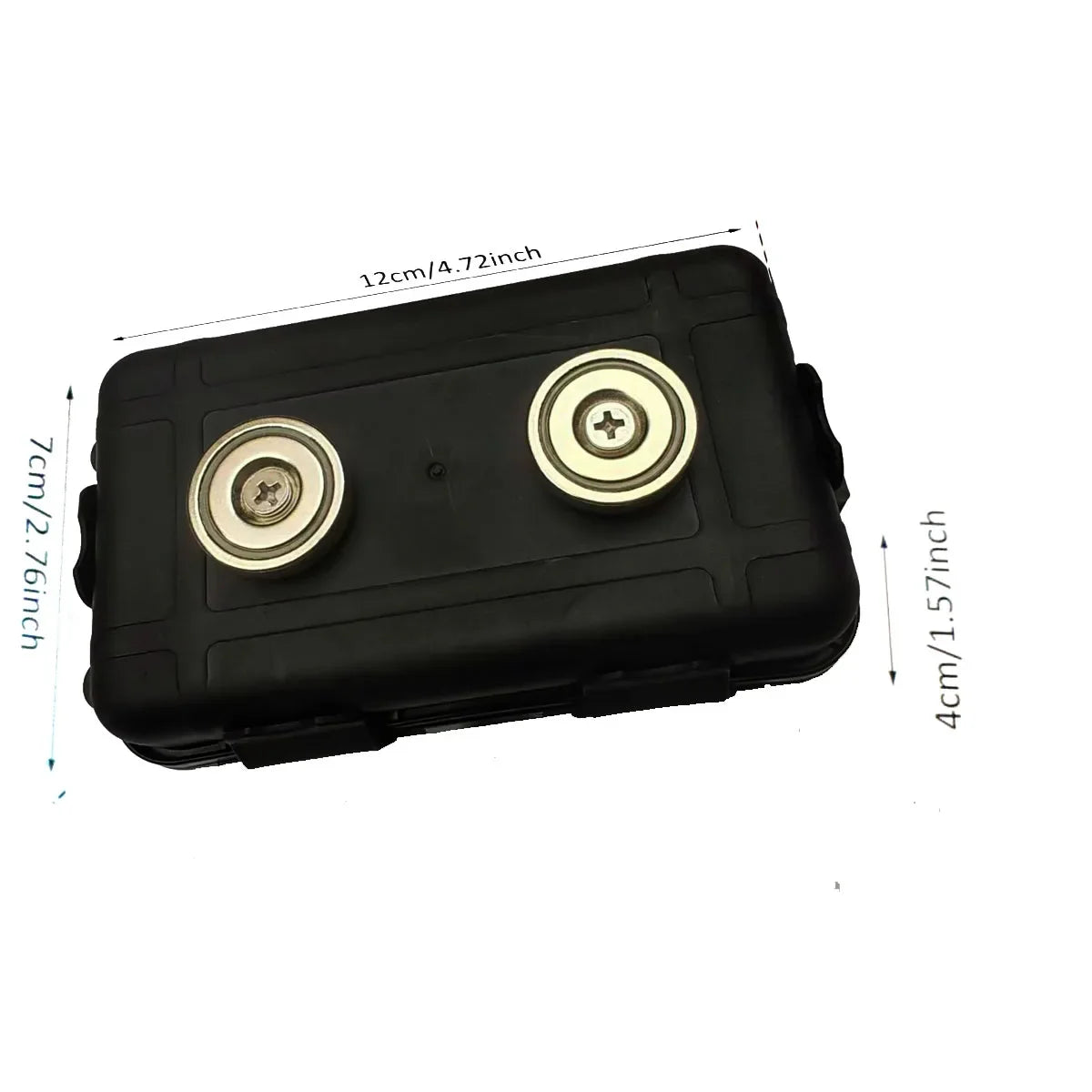 1pcs Upgraded New Magnetic Key Holder Waterproof Under Car Hide Key Box Rustproof Key Hider Multifunctional Box for Spare Box